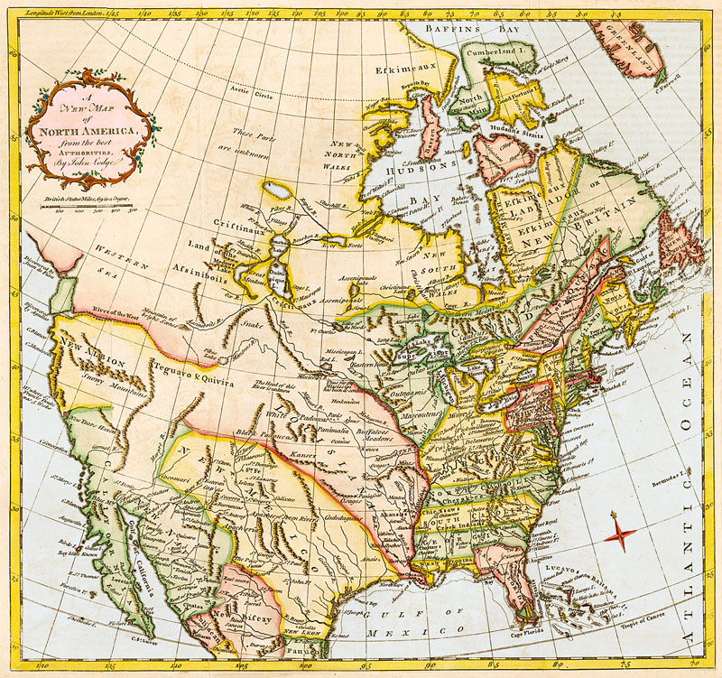 Noord Amerika 1763 John Lodge